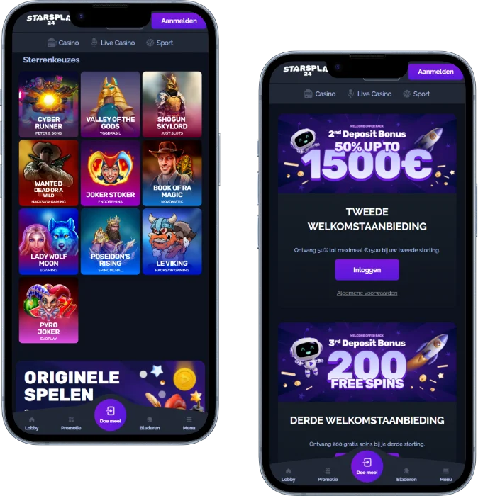 StarsPlay24 Casino Mobiele Versie StarsPlay24 Casino Mobiele Versie